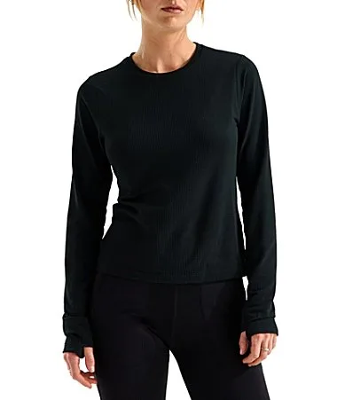 Golden Ridge Ribbed Long Sleeve Slim Fit Tee by The North Face