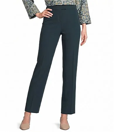 The 5TH AVE Fit Stretch Straight Leg Tummy Control Pants by Investments