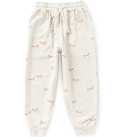 Pull on Fox Print Joggers by Rylee  Cru