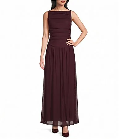 Clea Ruched Maxi Dress by Nia