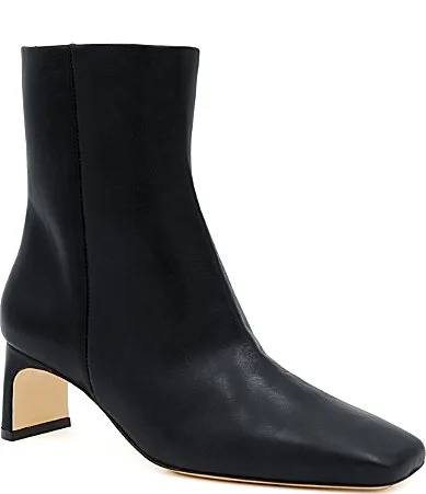 Sfida Leather Square Toe Booties by Amalfi