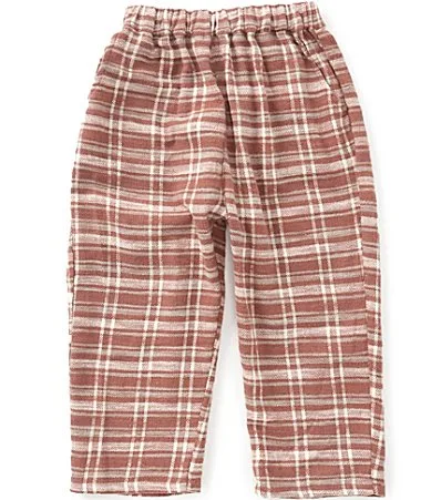 Pull on Plaid Pants by Rylee  Cru