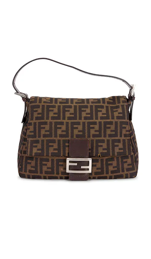 Fendi Zucca Mama Forever Baguette Shoulder Bag by Fwrd Renew