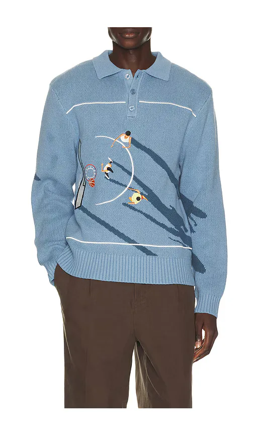 King of the Court Knitted Polo by House of Sunny
