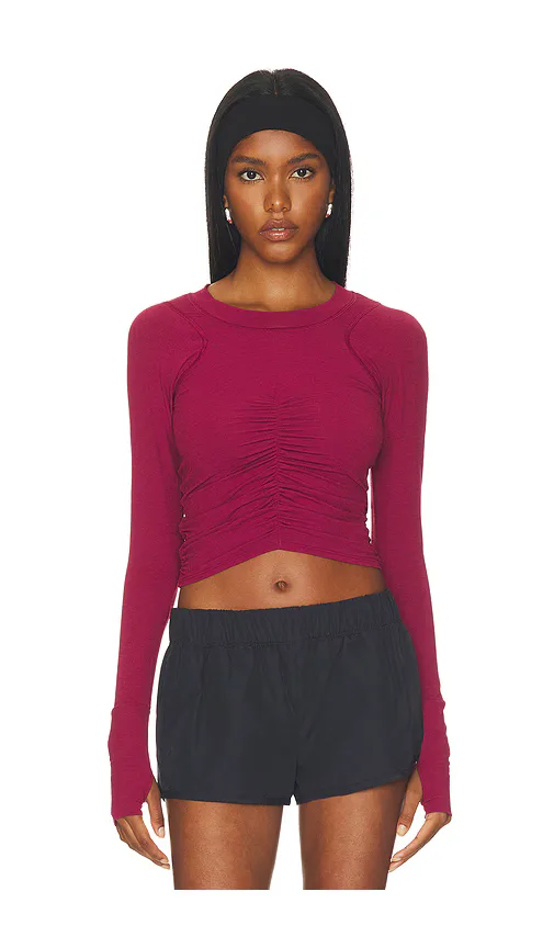 Free People x FP Movement Tempo Ruched Longsleeve Top by Free People