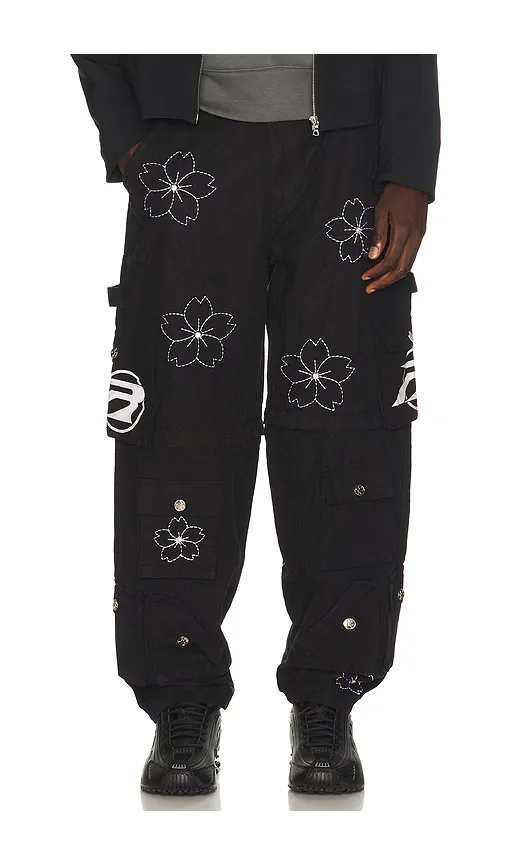 Convertible Quilted Cargo Pants by Ryoko Rain