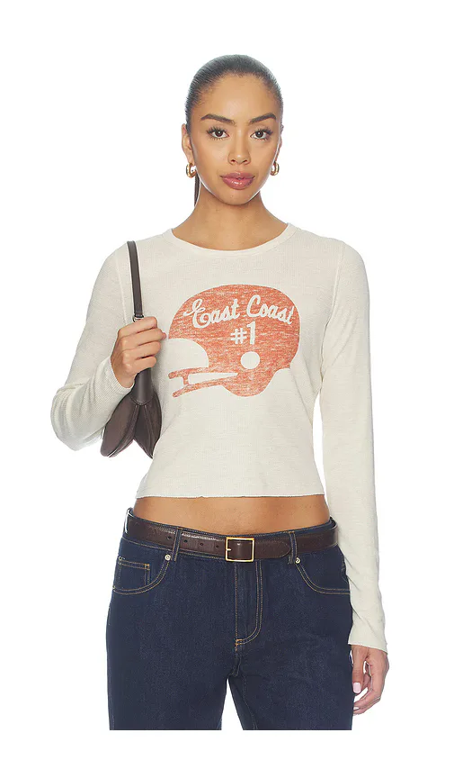 East Coast #1 Crop Thermal Top by Junk Food