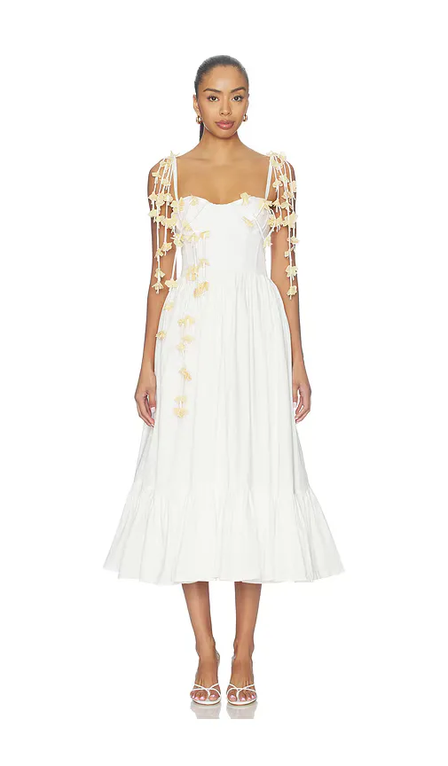 Tricoline Lotus Midi Dress by PatBO