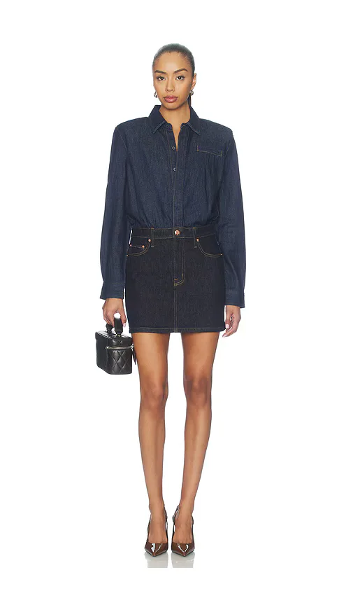 Pixie Mix Media Mini Dress by Pistola
