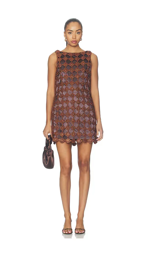 Sina Crochet Mini Dress by Simonmiller