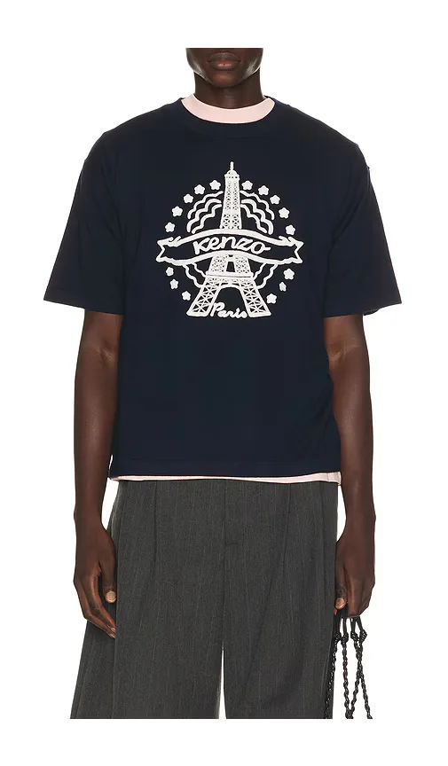 Eiffel Tower Design T-Shirt by Kenzo