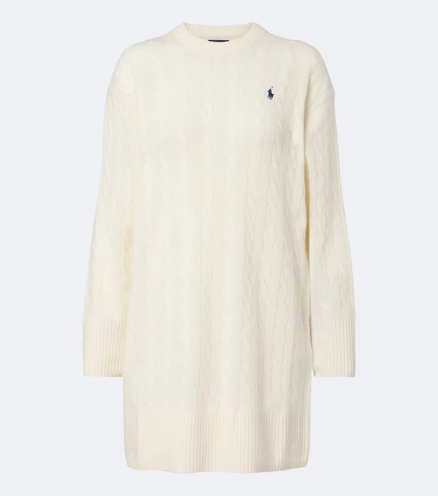 Cable-Knit Wool and Cashmere Sweater Dress by Polo Ralph Lauren