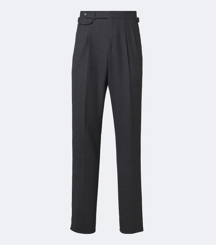 Wool and Cashmere Straight Pants by Dunhill