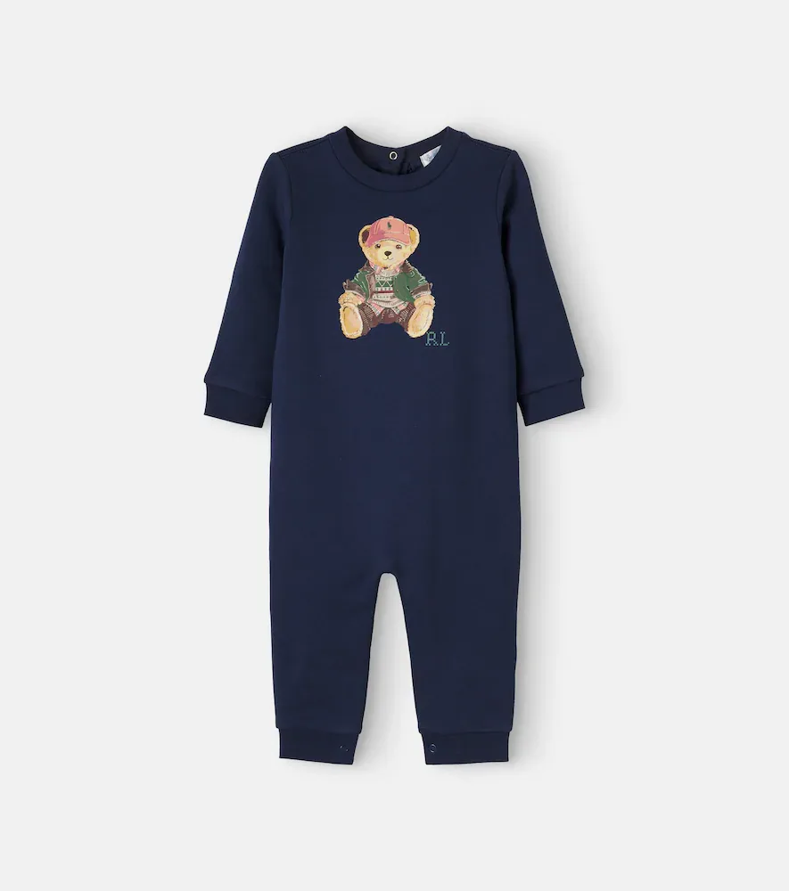 Polo Bear Cotton-Blend Onesie by Polo Ralph Lauren