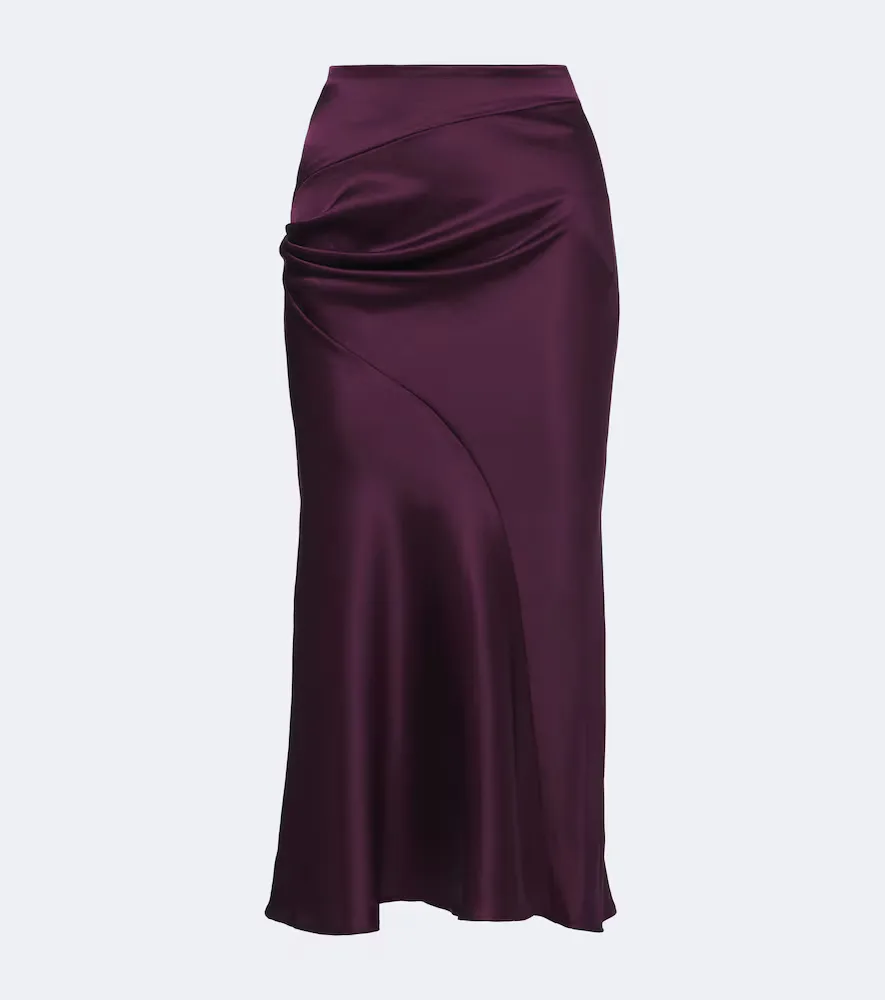 Silk-Blend Midi Skirt by Nina Ricci