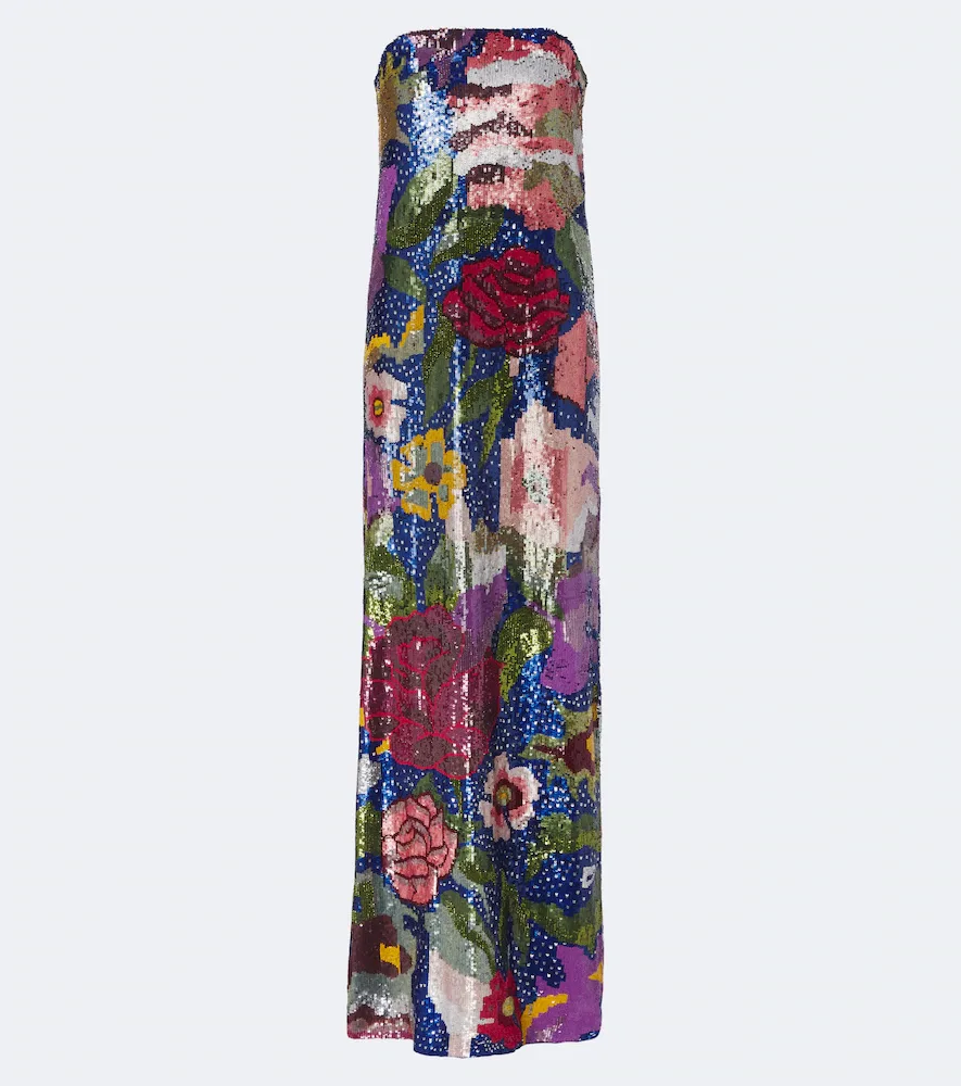 Florentine Garden Sequined Bustier Gown