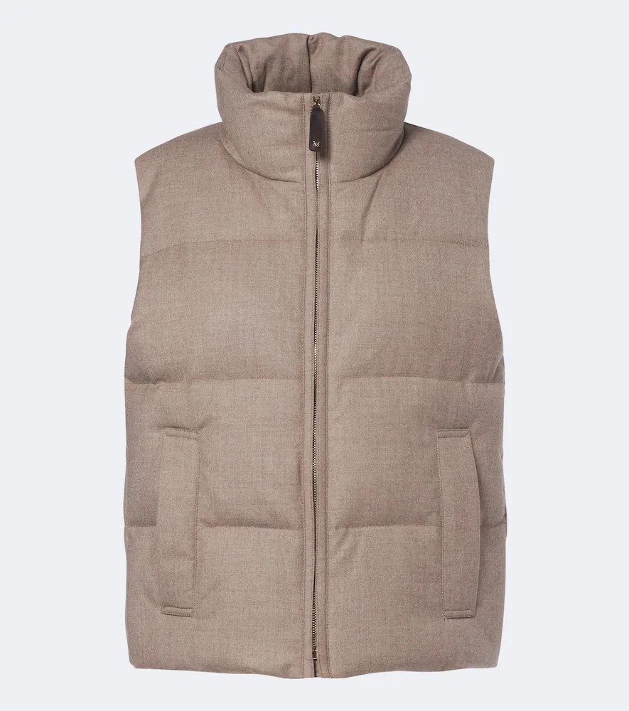 Cashmere-Blend Down Vest by Max Mara