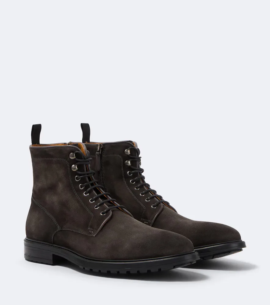 Princeton Suede Lace-Up Boots by Magnanni