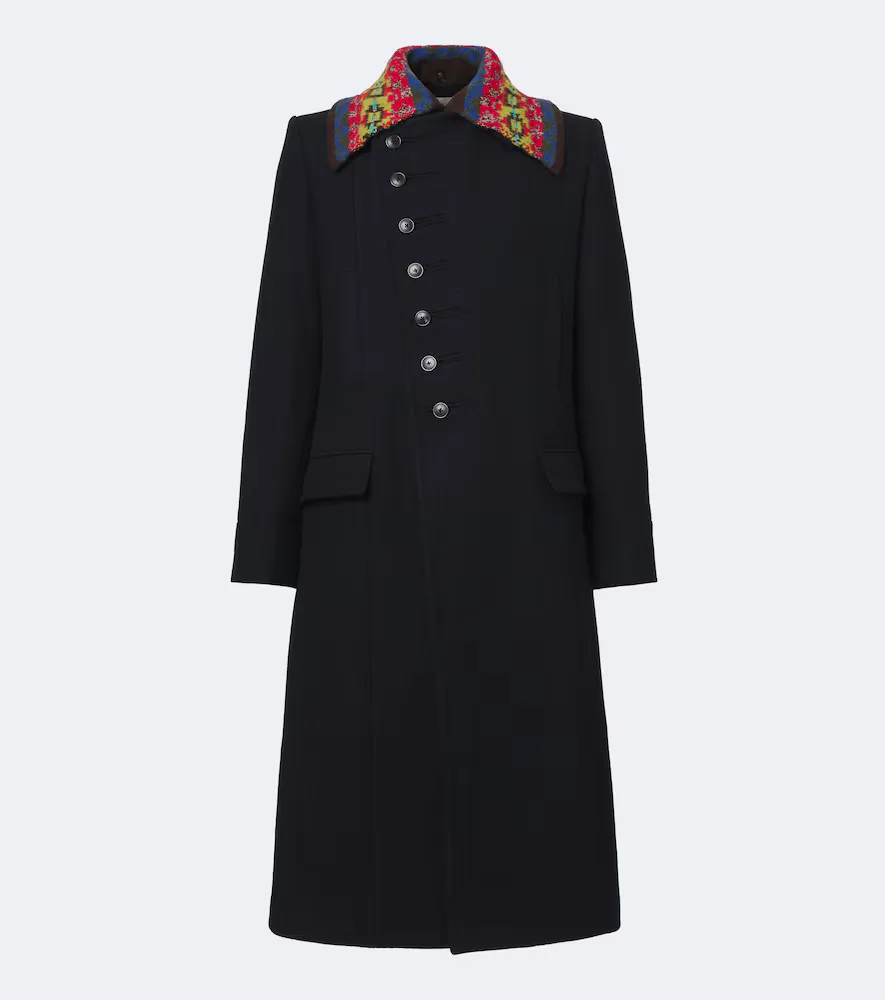 Double-Breasted Wool-Blend Twill Coat by Dries Van Noten