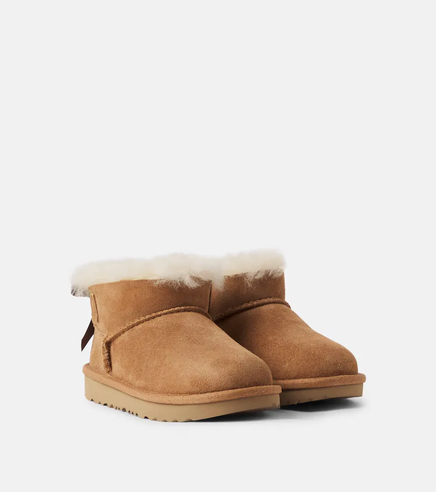 Ultra Mini Bailey Bow Suede Boots by UGG