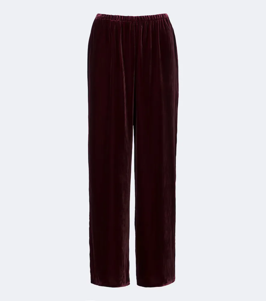 Austin Velvet Wide-Leg Pants by Asceno