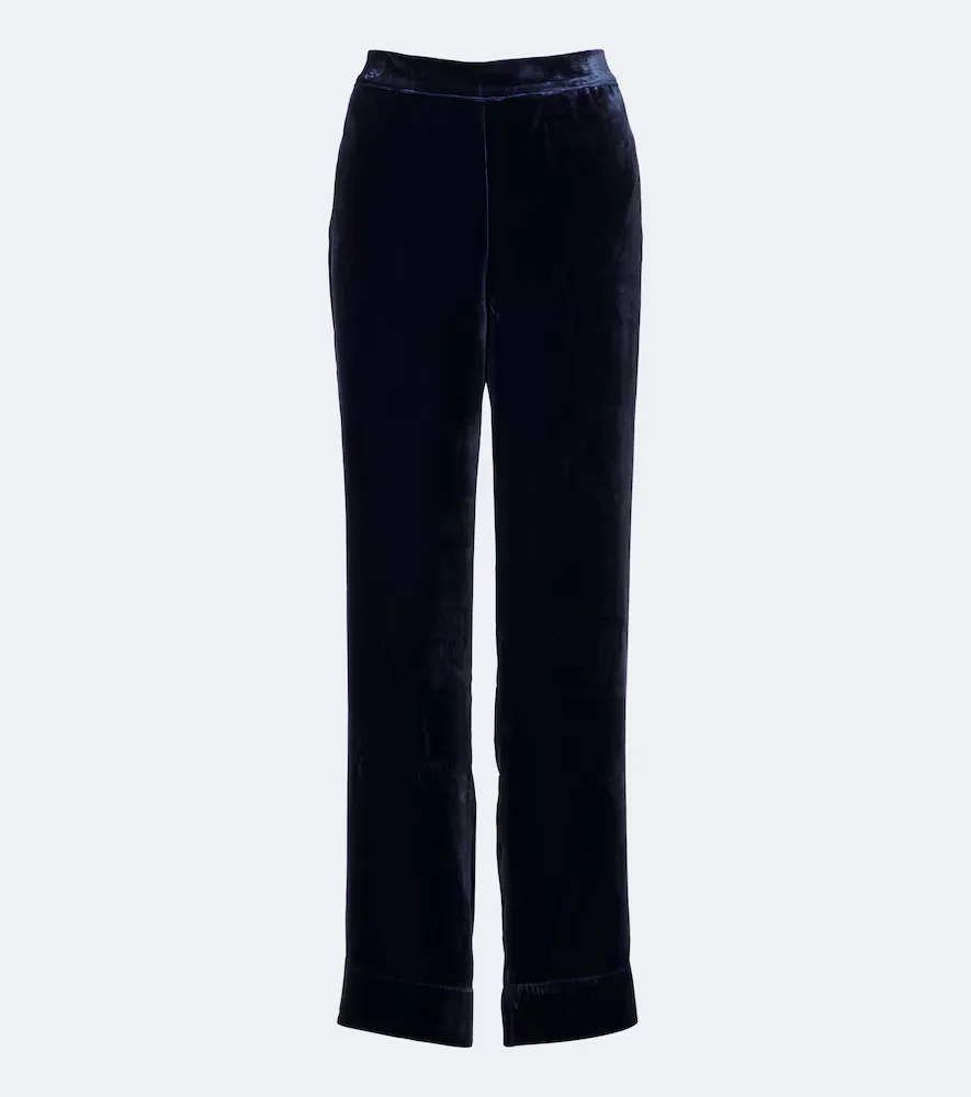 London Velvet Wide-Leg Pants by Asceno