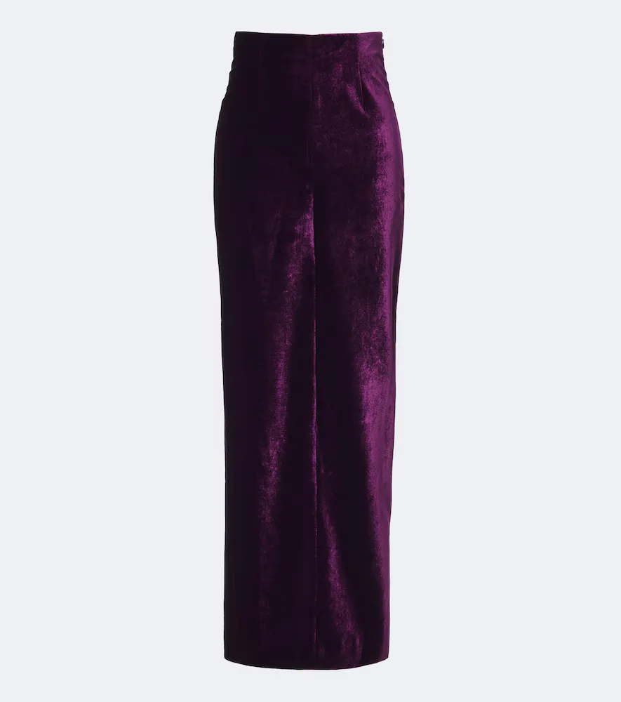 Velvet Maxi Skirt by Maison Margiela