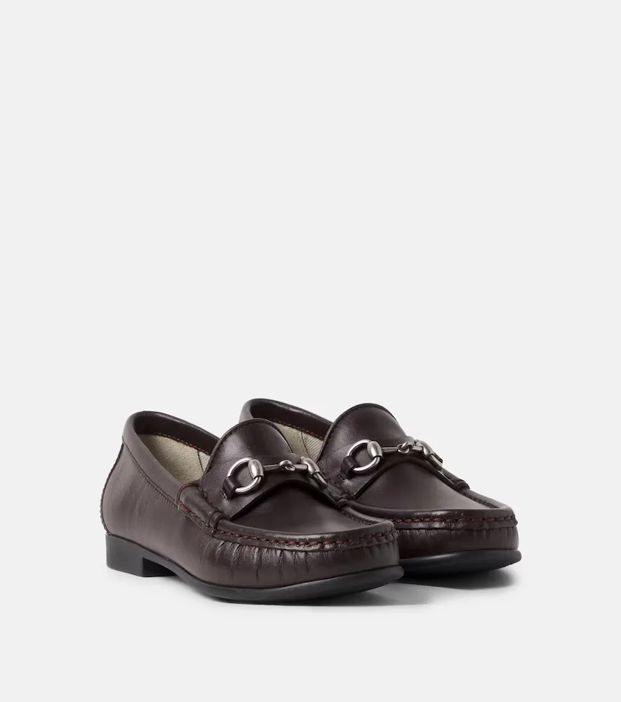Horsebit Leather Loafers by Gucci
