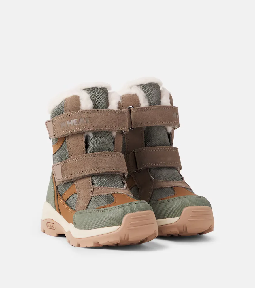 Trailor Tex Suede-Trimmed Boots by Wheat