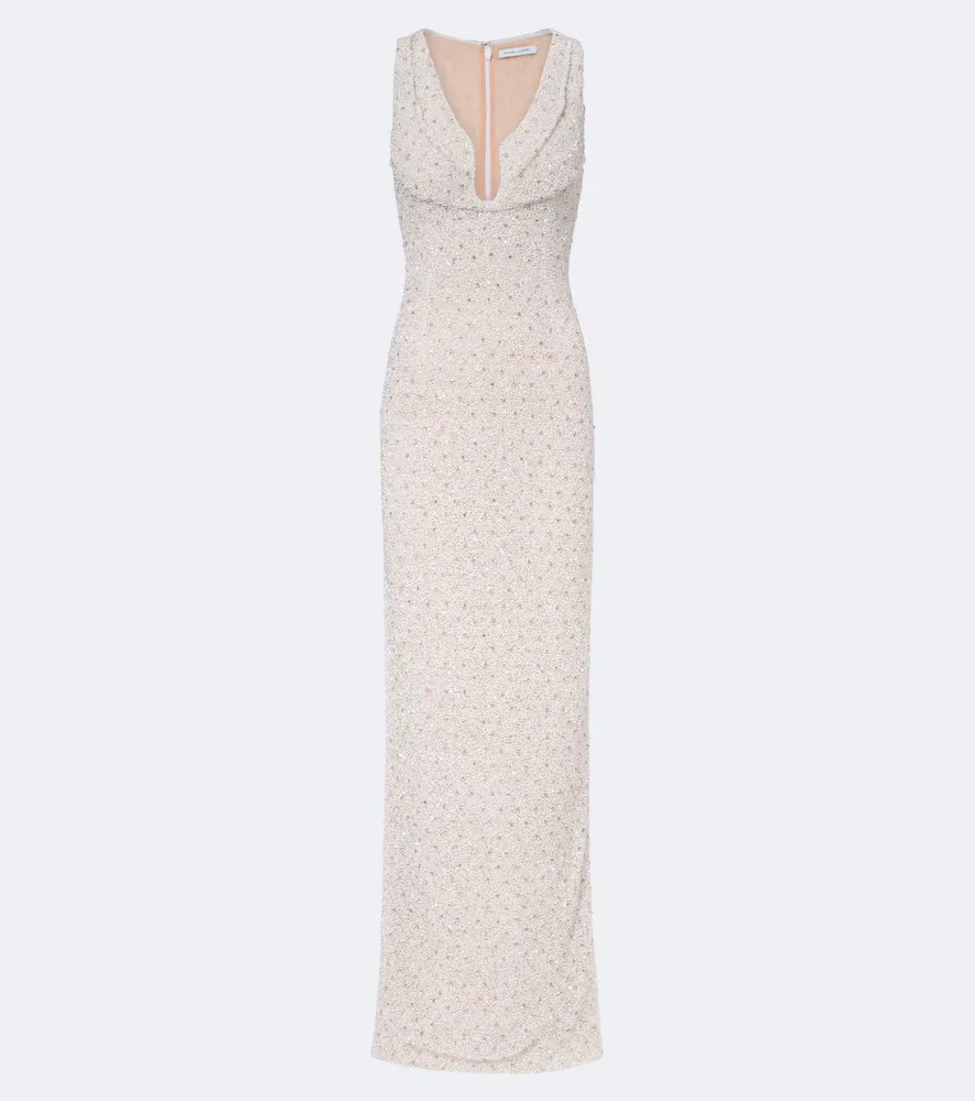 Ruby Embellished Gown