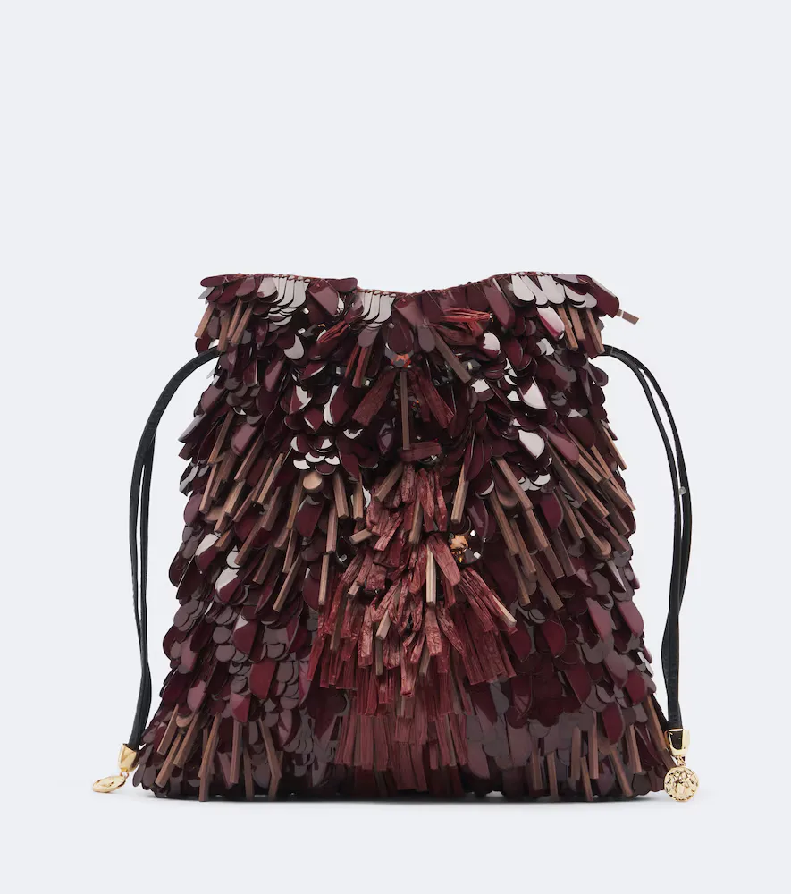 Dustbag Embellished Pouch by La Doublej