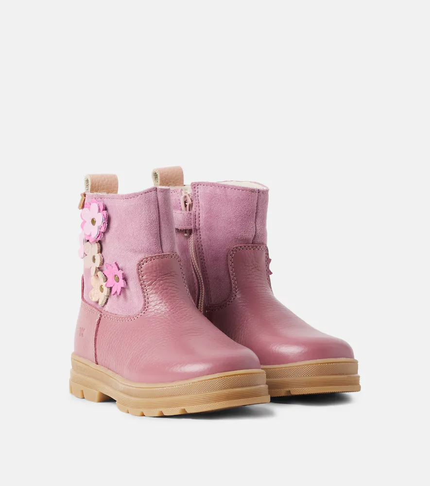 Carmen Tex Leather and Suede Boots by Wheat