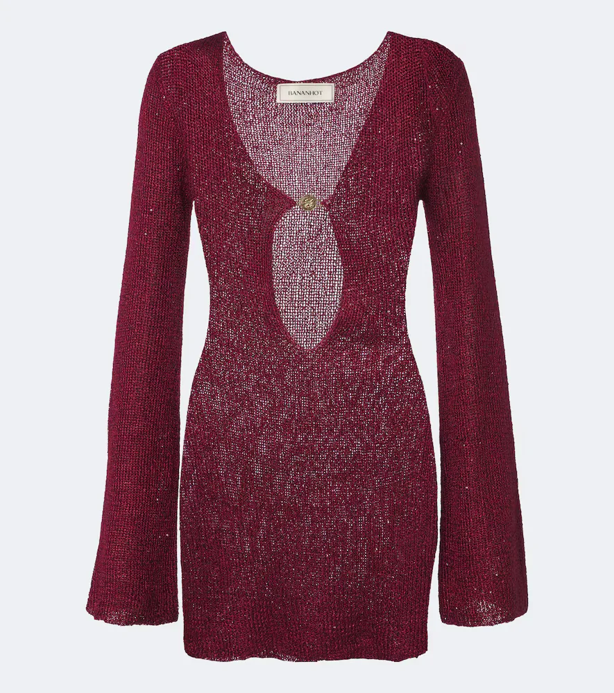 Rey Sequined Knitted Minidress by Bananhot