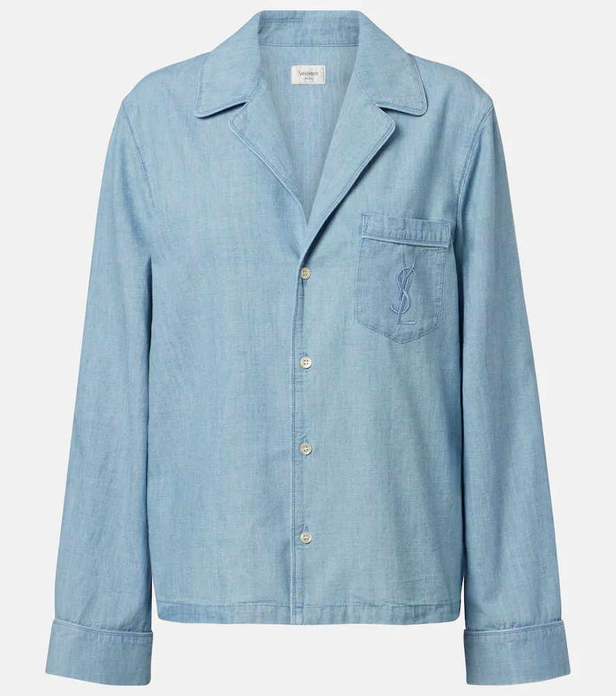Cassandre Denim Shirt by Saint Laurent