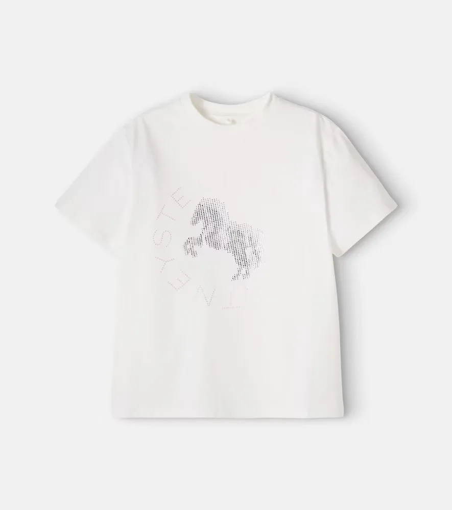 Embellished Cotton Jersey T-Shirt by Stella McCartney