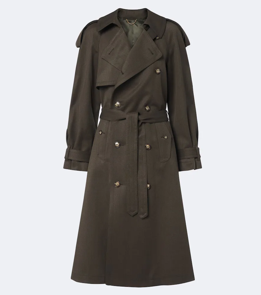 Esmee Virgin Wool Trench Coat by Victoria Beckham