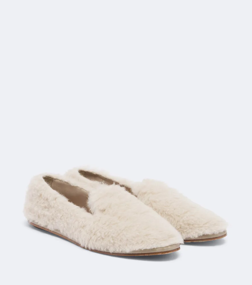 Shearling Loafers by Max Mara
