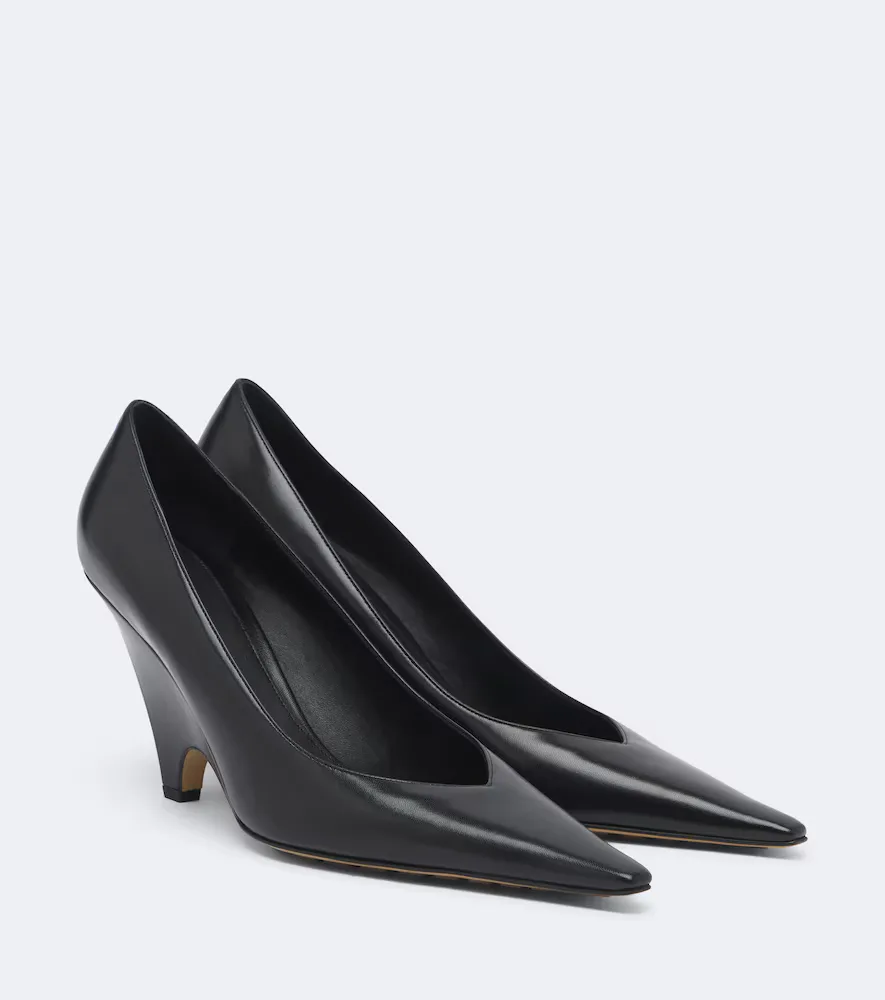 Adut Leather Pumps by Bottega Veneta