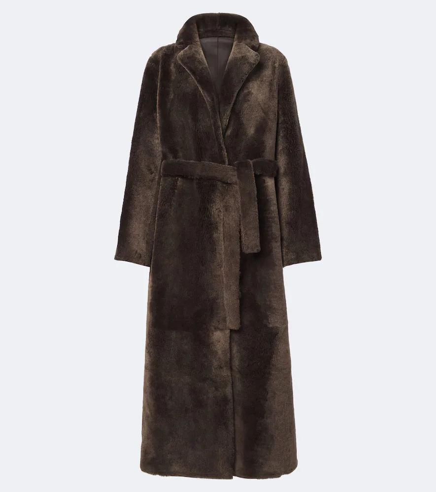 Reversible Shearling and Leather Coat by Yves Salomon