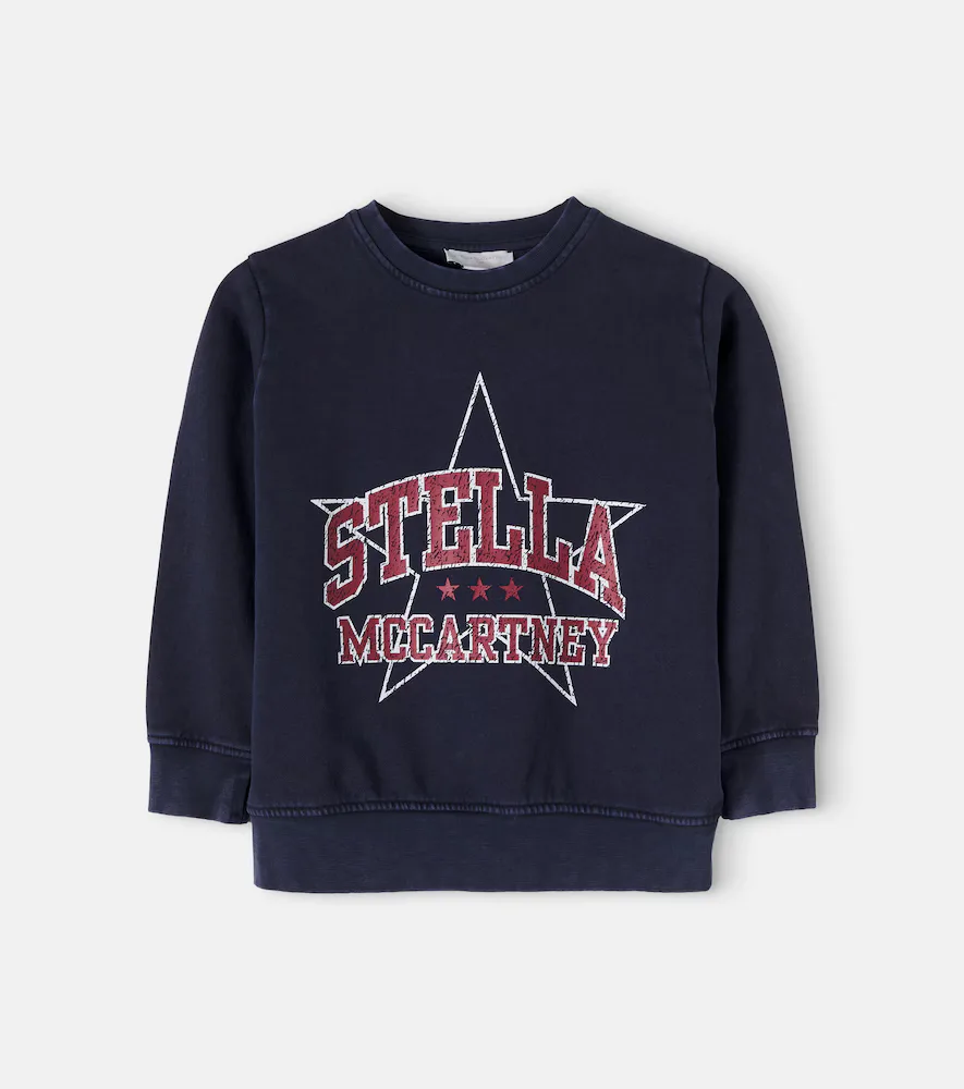Logo Cotton Fleece Sweatshirt by Stella McCartney