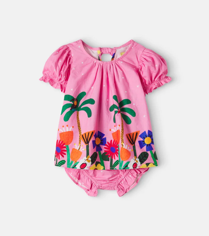 Printed Cotton Top and Bloomers Set by Fabula