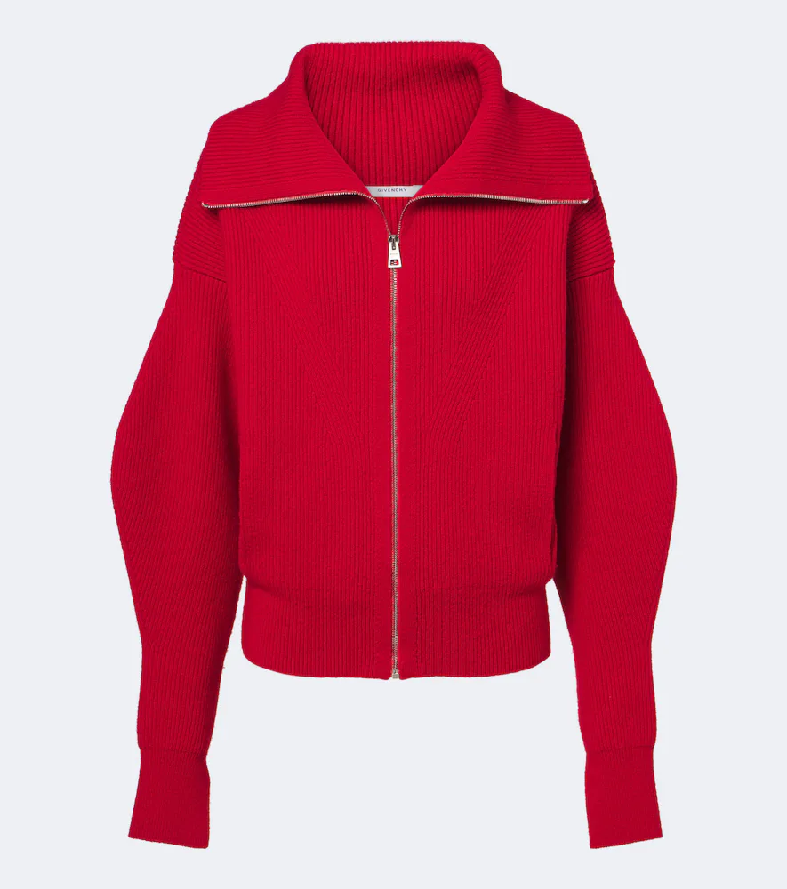 Wool Zip-Up Cardigan by GIVENCHY