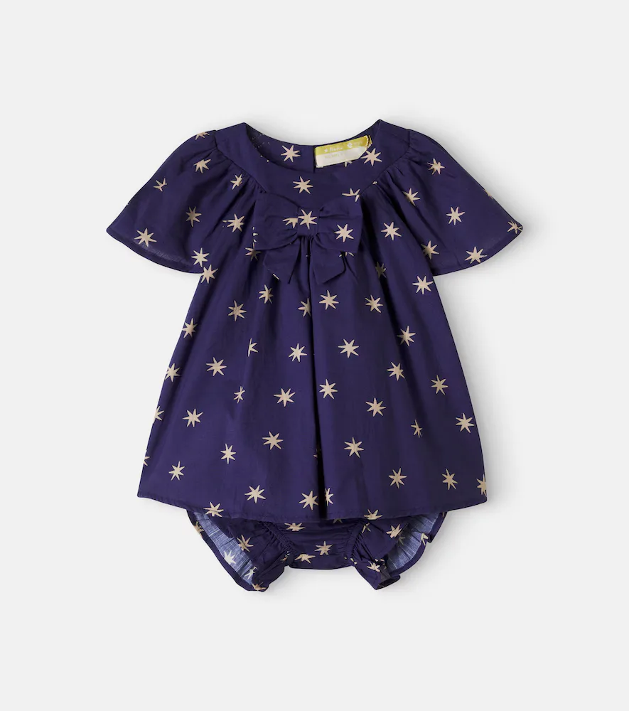 Baby Printed Cotton Top and Bloomers Set by Fabula