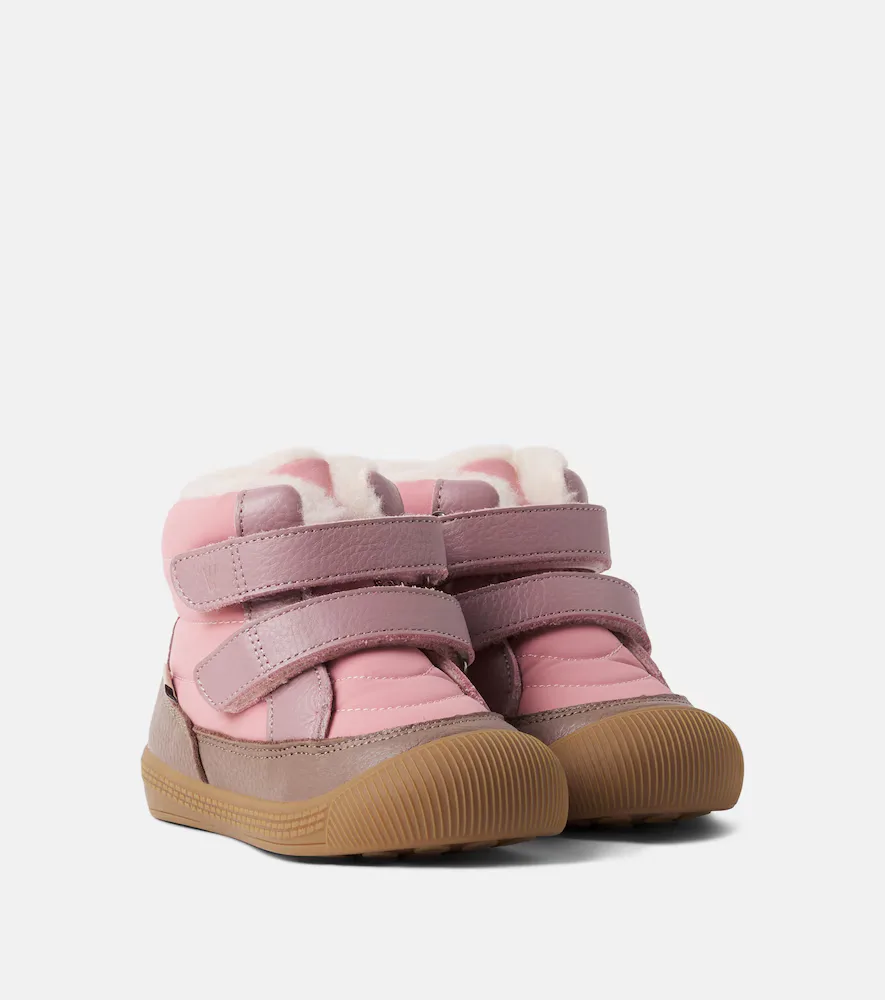 Daxi Tex Leather-Trimmed Boots by Wheat