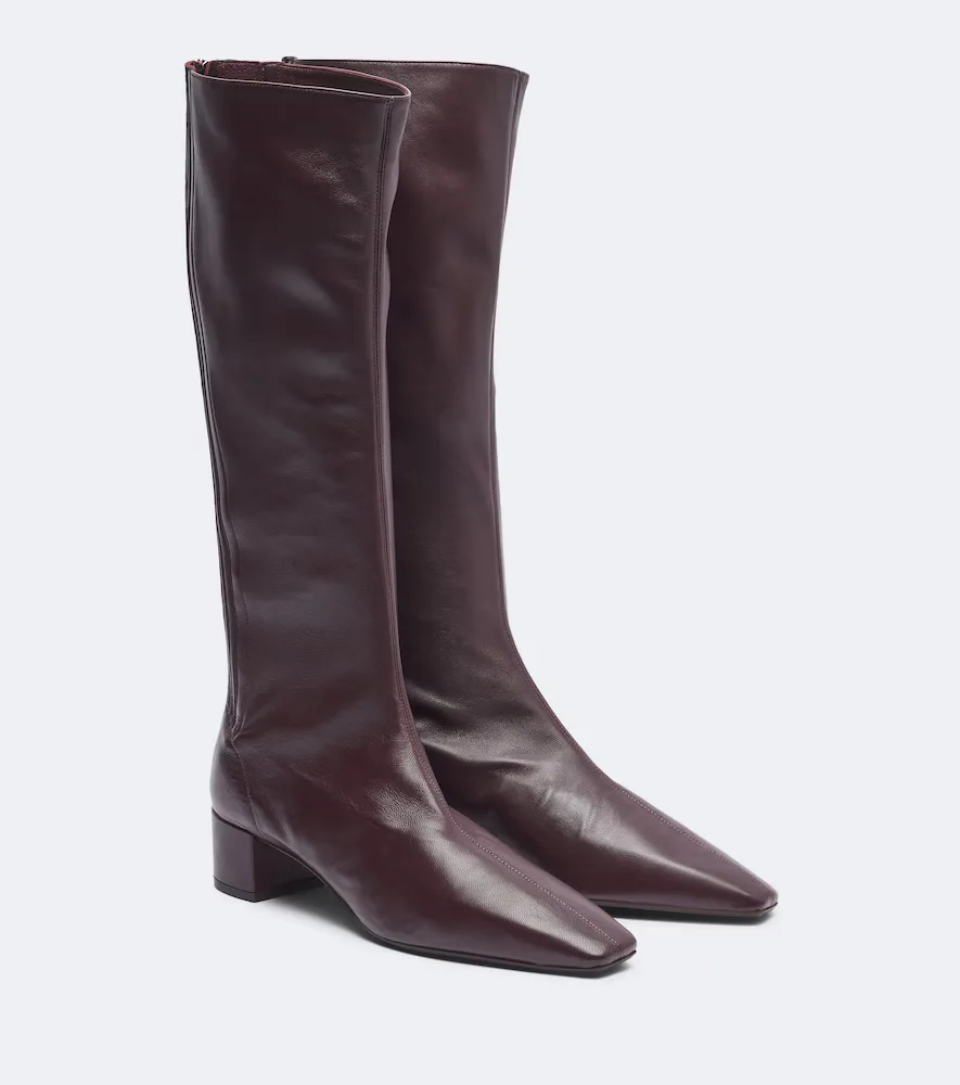 Saint Honor Leather Knee-High Boots by Aquazzura