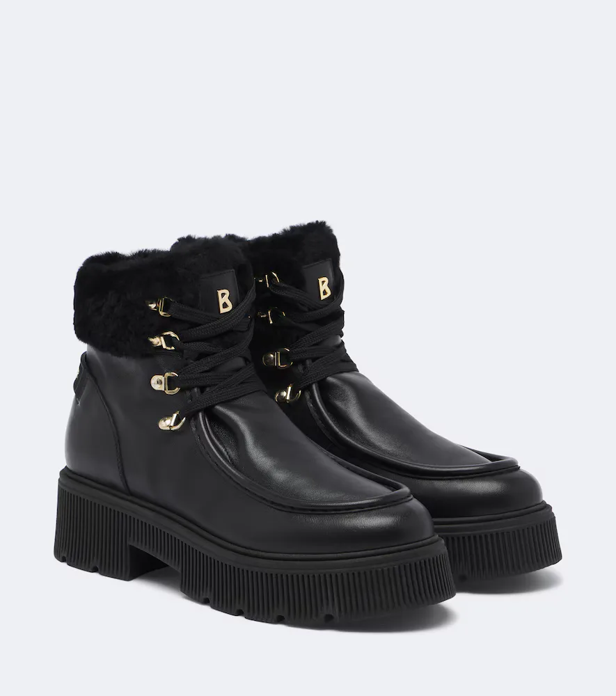 Turin Leather Lace-Up Boots by Bogner