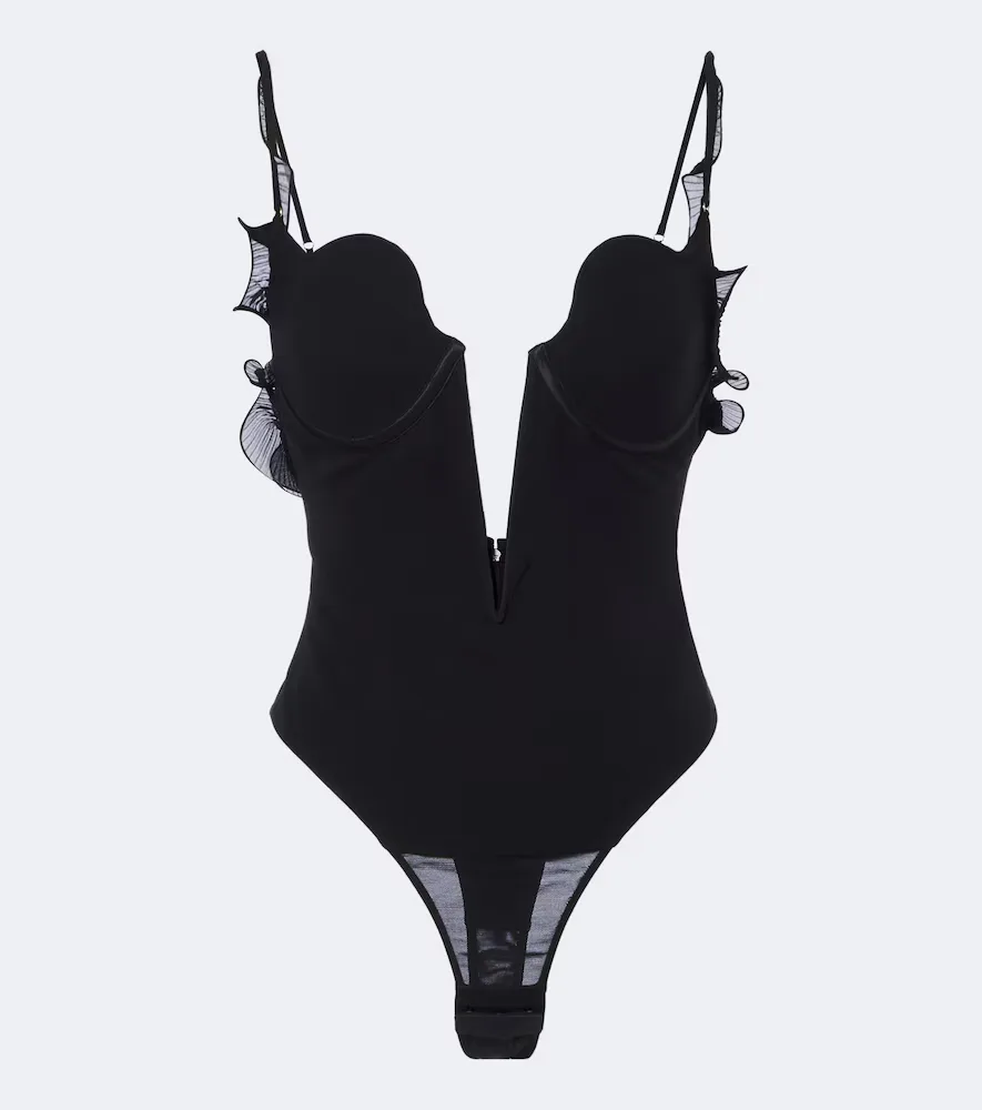 Ruffled Silk Bodysuit by Tom Ford