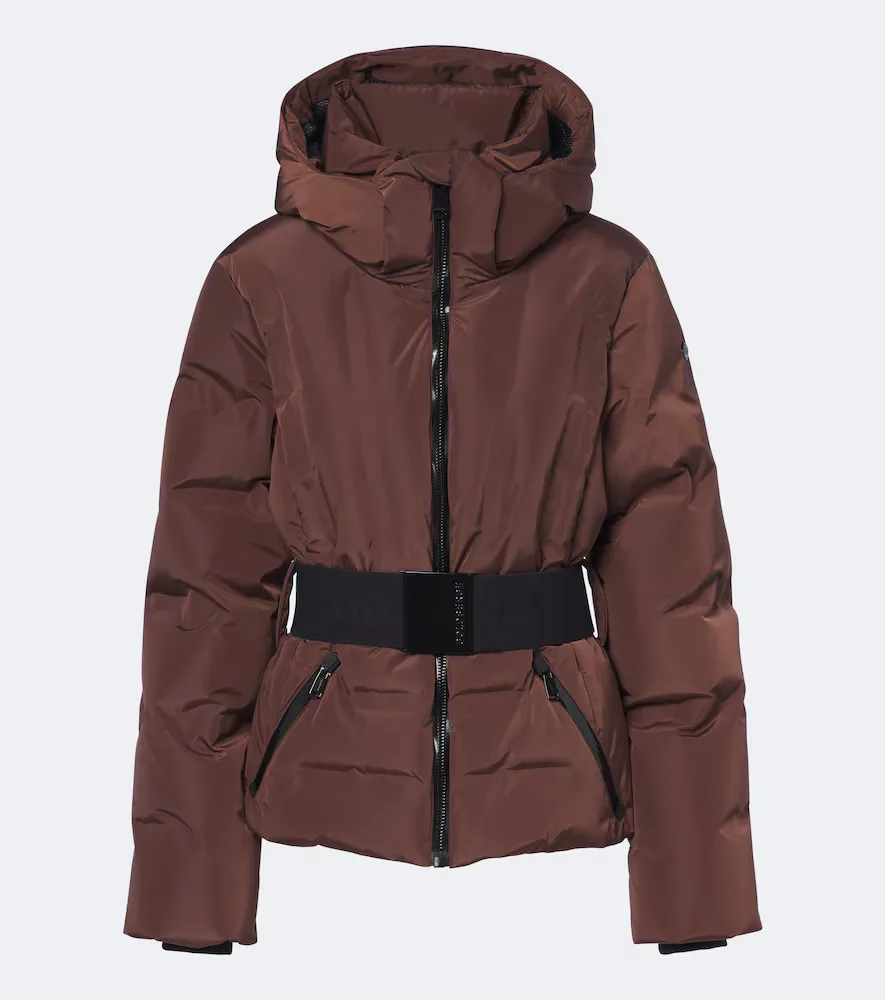 Umi Belted Hooded Ski Jacket by Goldbergh