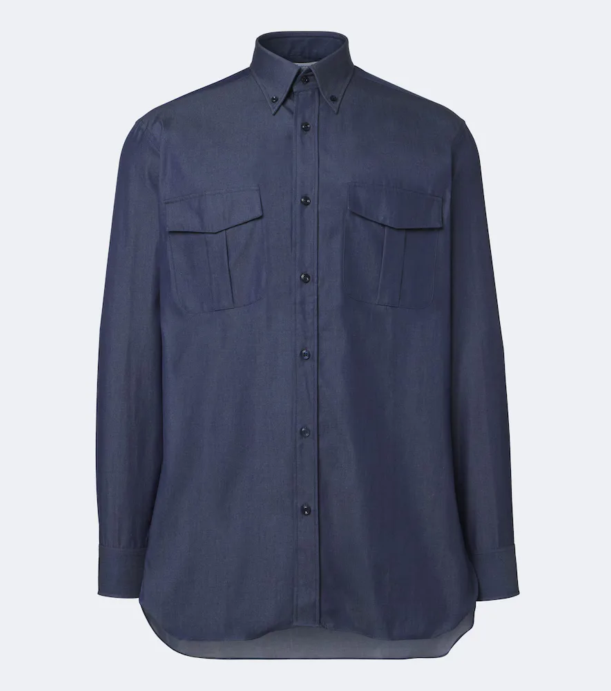 Cotton Chambray Shirt by Charvet