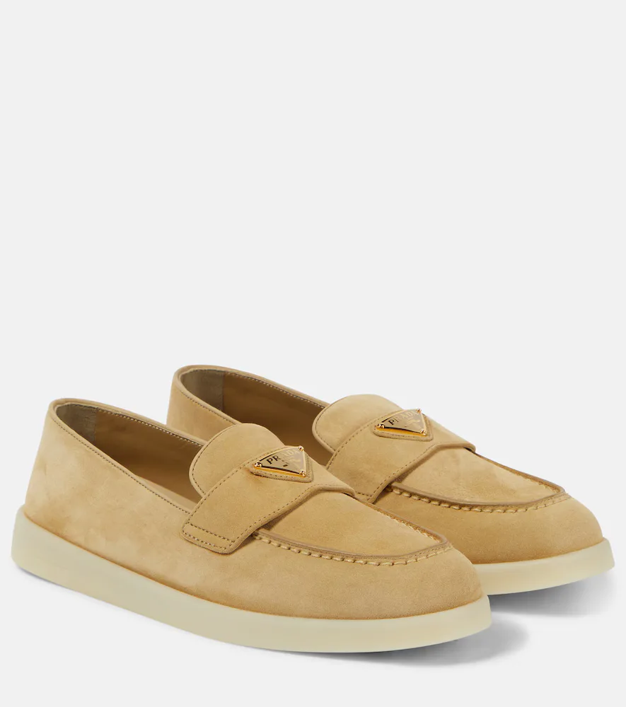 Saint Tropez Suede Loafers by Prada
